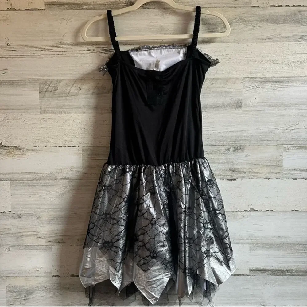 Amscan‎ Halloween Black and Silver Fallen Angel Costume Girls Children 14-16Y